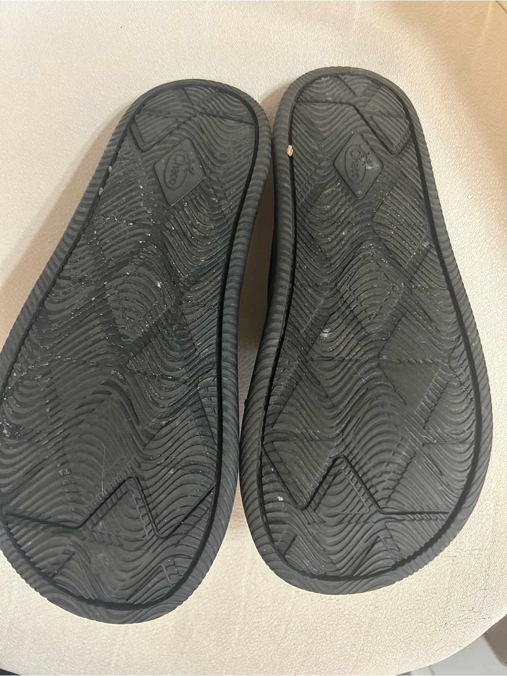 Chaco Black Strapped Slide Sandals - Picture 2 of 2